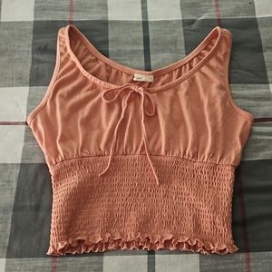 Peach crop top